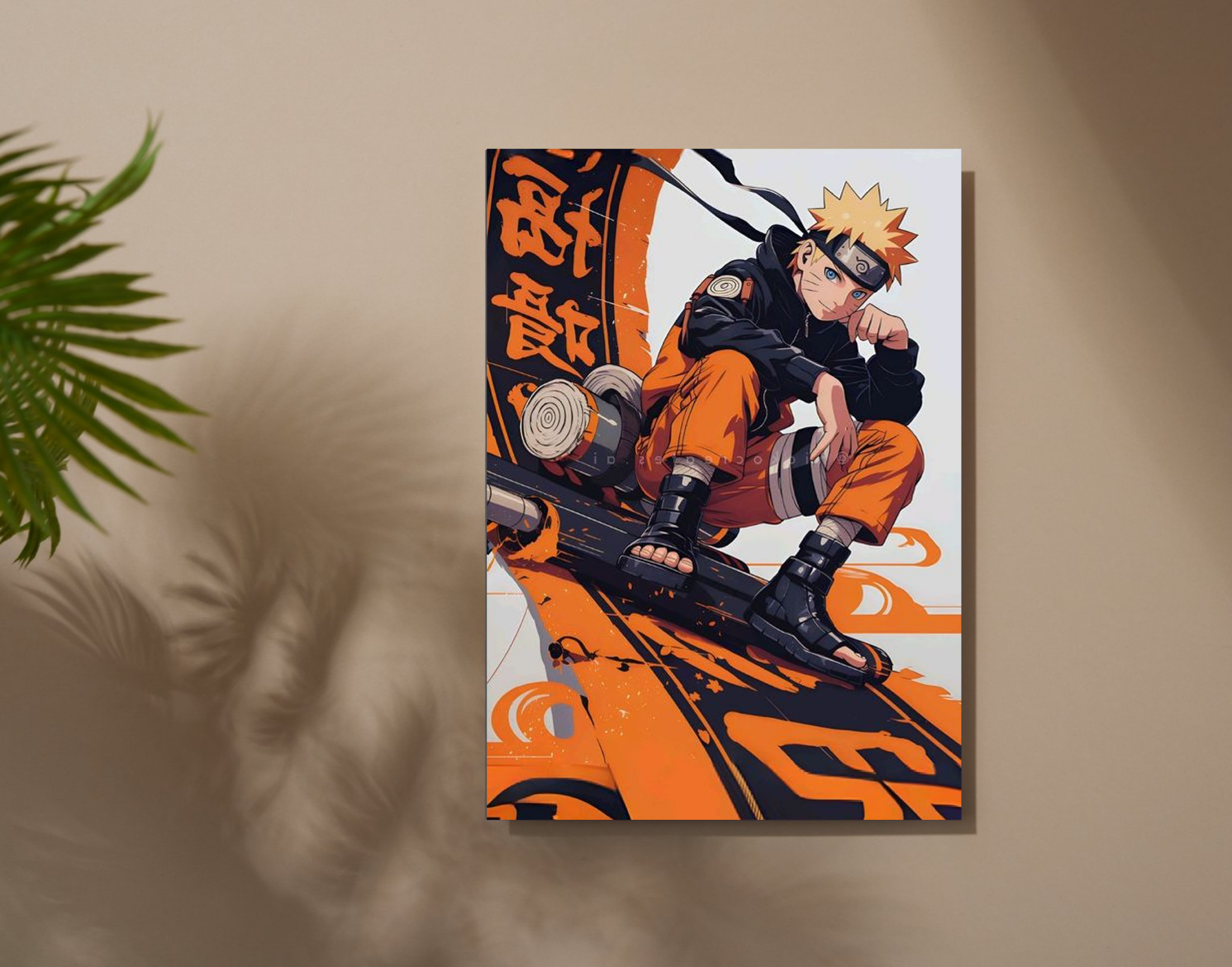 "NARUTO- Anime Star"- Shiny & Sturdy Metallic Poster Art That Pops & Sticks