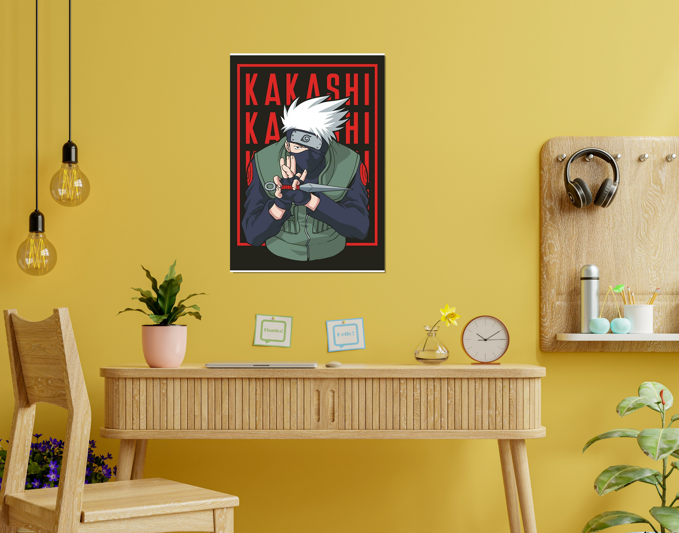 "NARUTO- Anime Clip"- Shiny & Sturdy Metallic Poster Art That Pops & Sticks