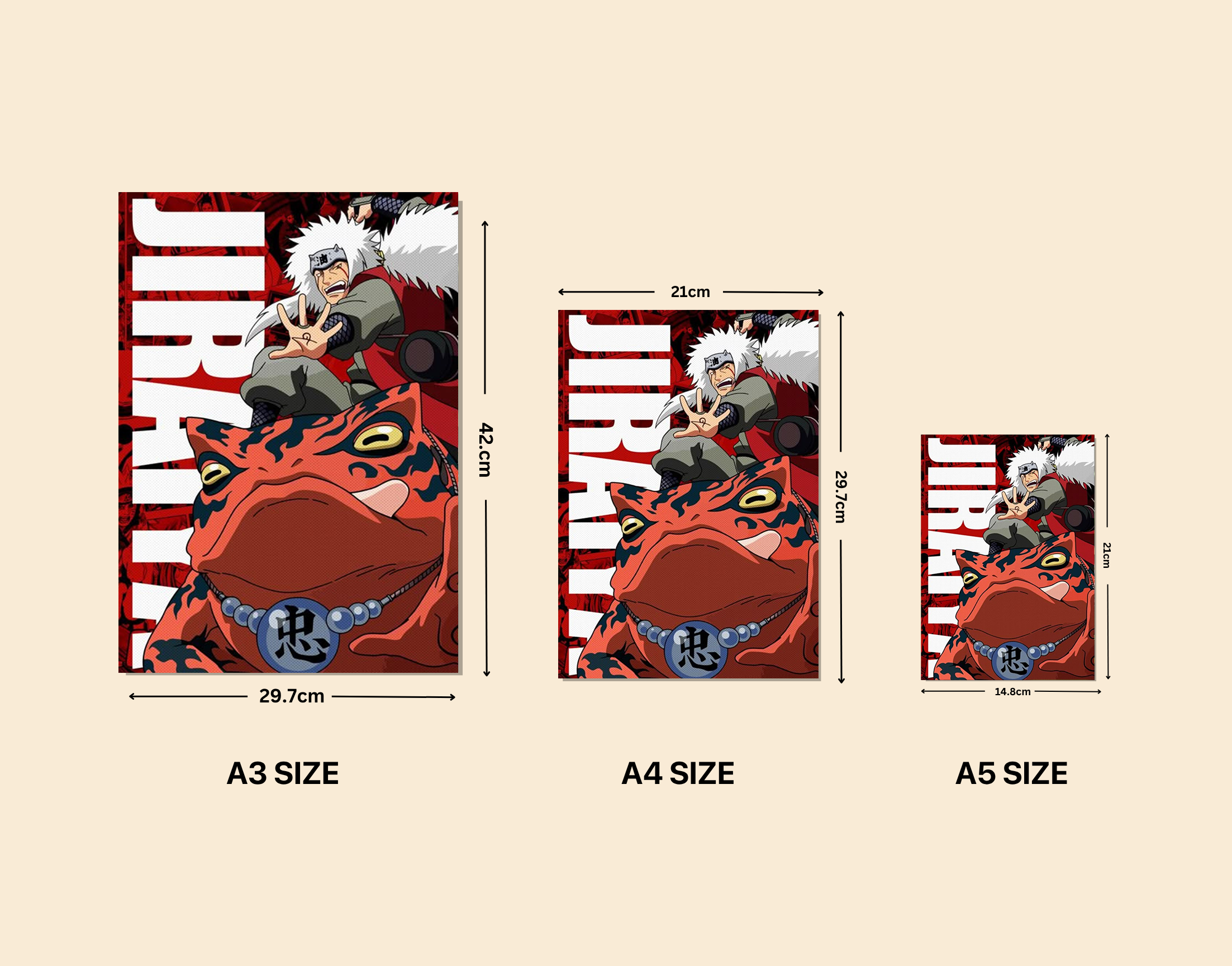 "NARUTO- Anime Version"- Shiny & Sturdy Metallic Poster Art That Pops & Sticks