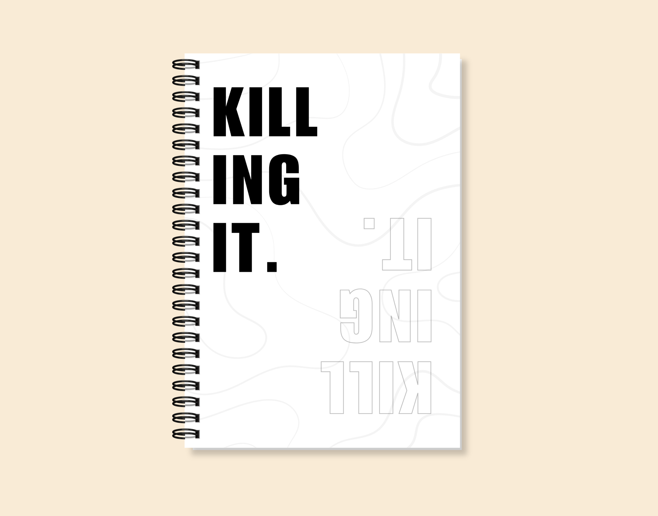 "KILLING IT- MOTIVATIONAL" – Elegant & Inspiring Diary for Daily Reflection