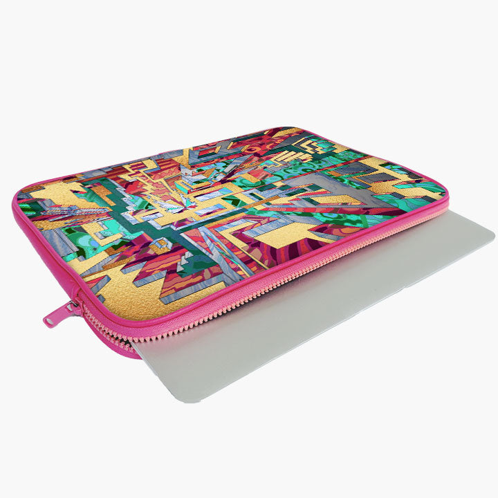 "Matrix Vibrant Version" Laptop Sleeves: Bold Modern Design for Every Size