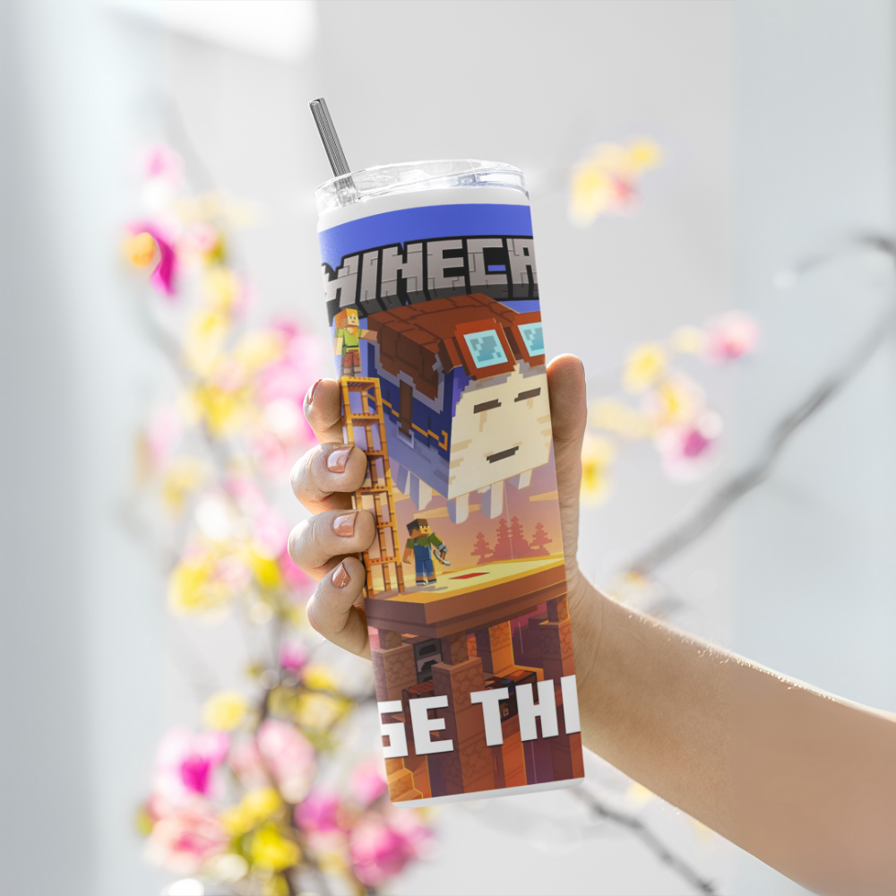 "Minecraft-Gaming" Tumbler with Metal Straw