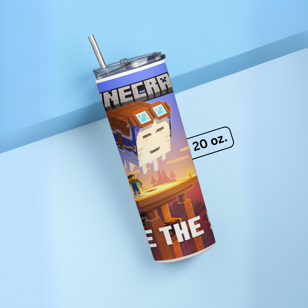 "Minecraft-Gaming" Tumbler with Metal Straw