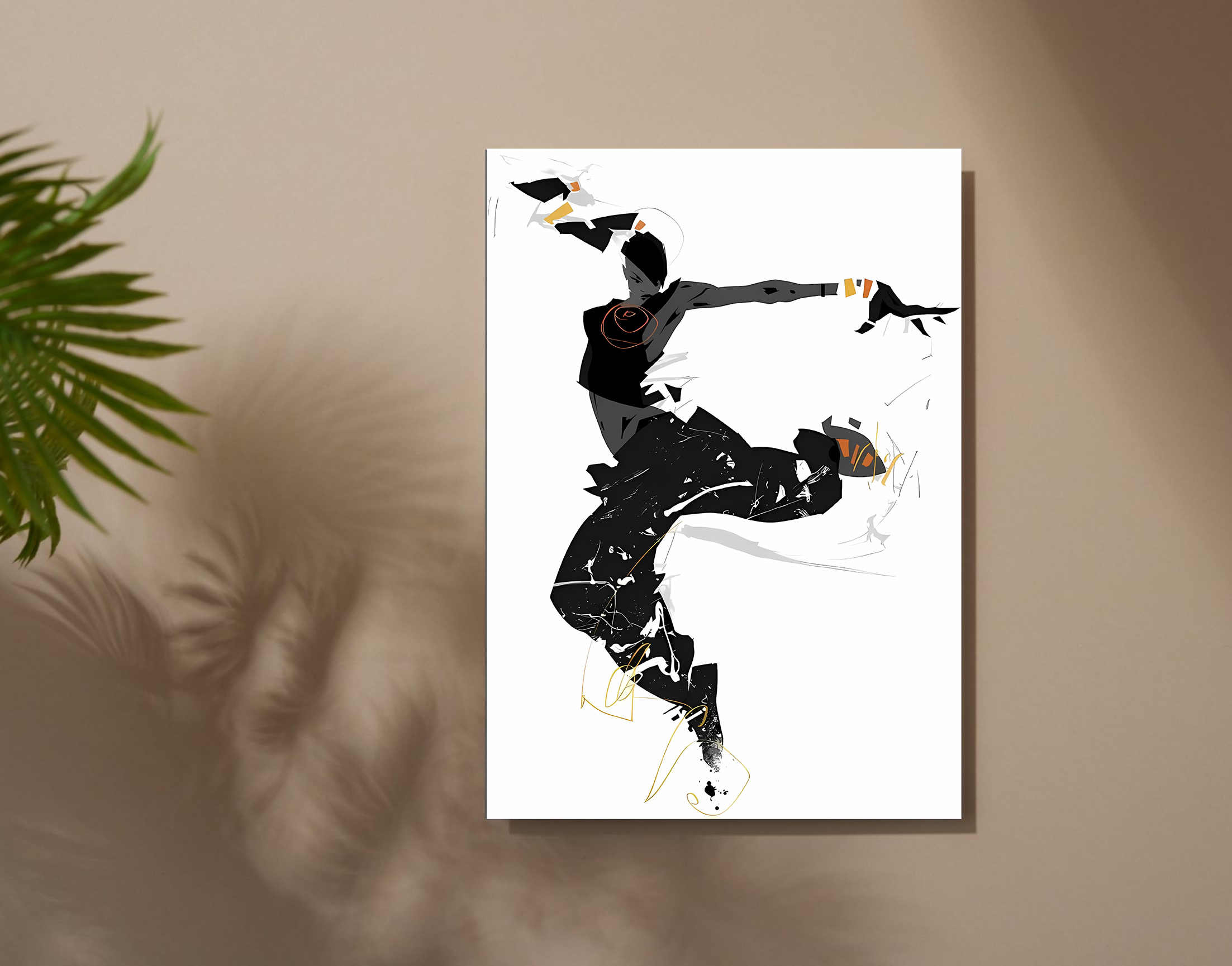 "DANCE TO THE BEAT"- Shiny & Sturdy Metallic Poster Art That Pops & Sticks