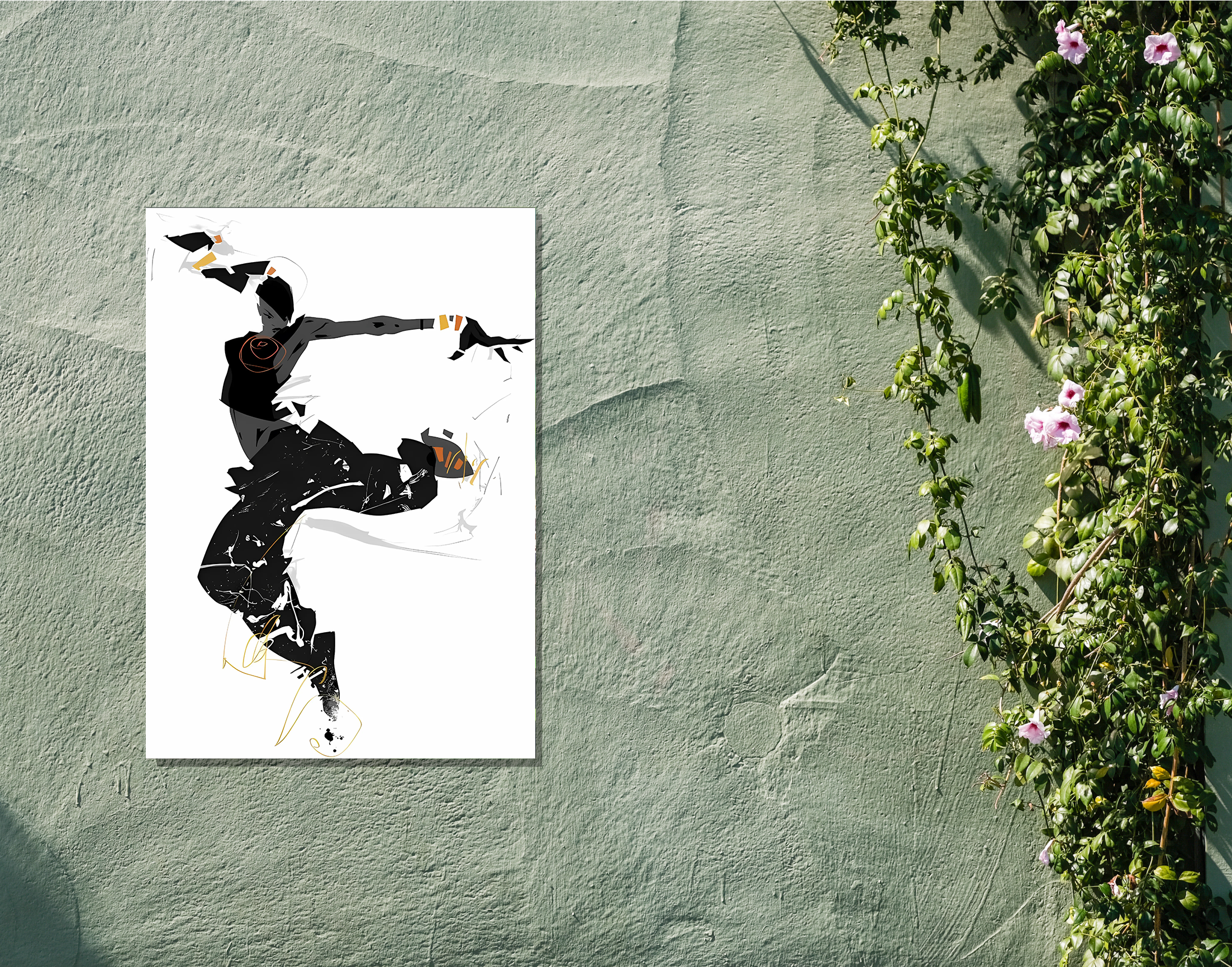 "DANCE TO THE BEAT"- Shiny & Sturdy Metallic Poster Art That Pops & Sticks