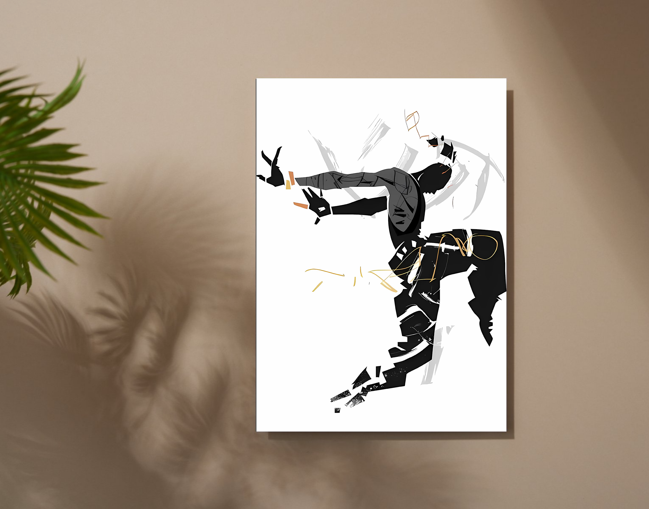 "DANCE TO THE MUSIC"- Shiny & Sturdy Metallic Poster Art That Pops & Sticks