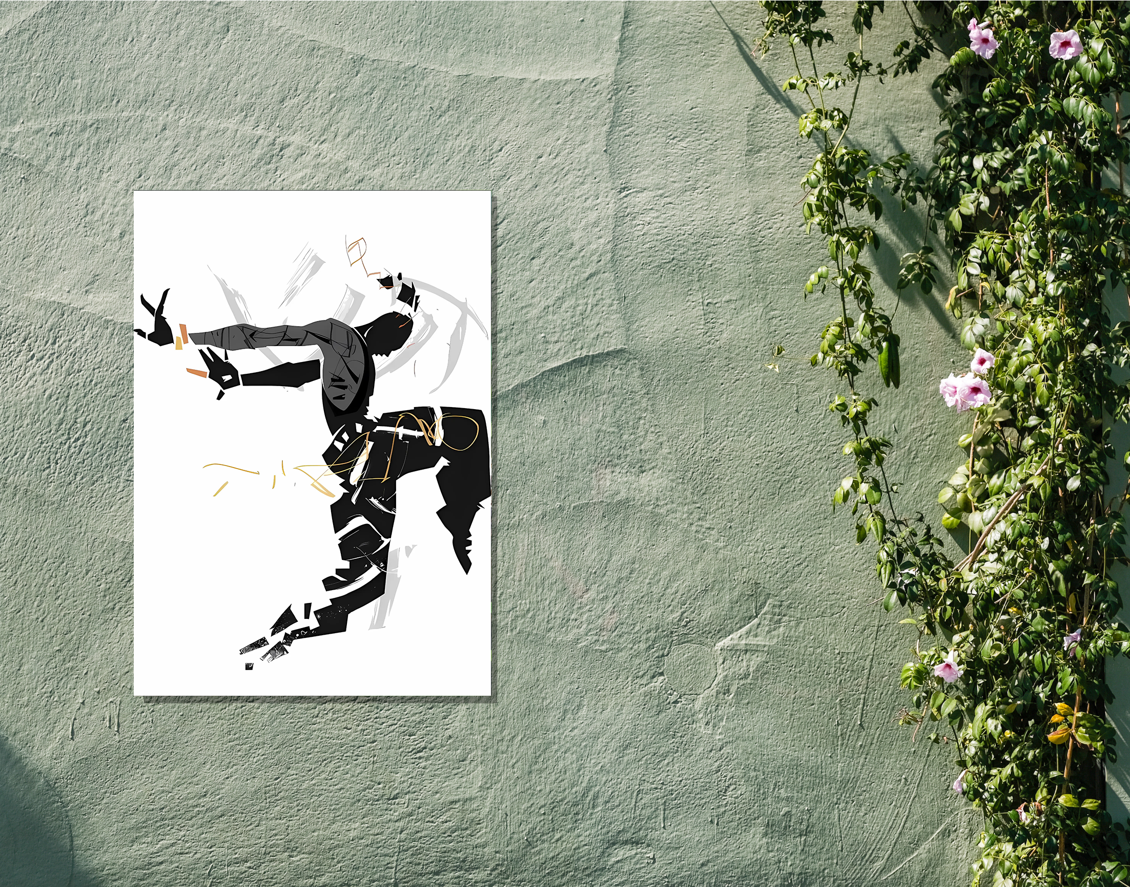 "DANCE TO THE MUSIC"- Shiny & Sturdy Metallic Poster Art That Pops & Sticks
