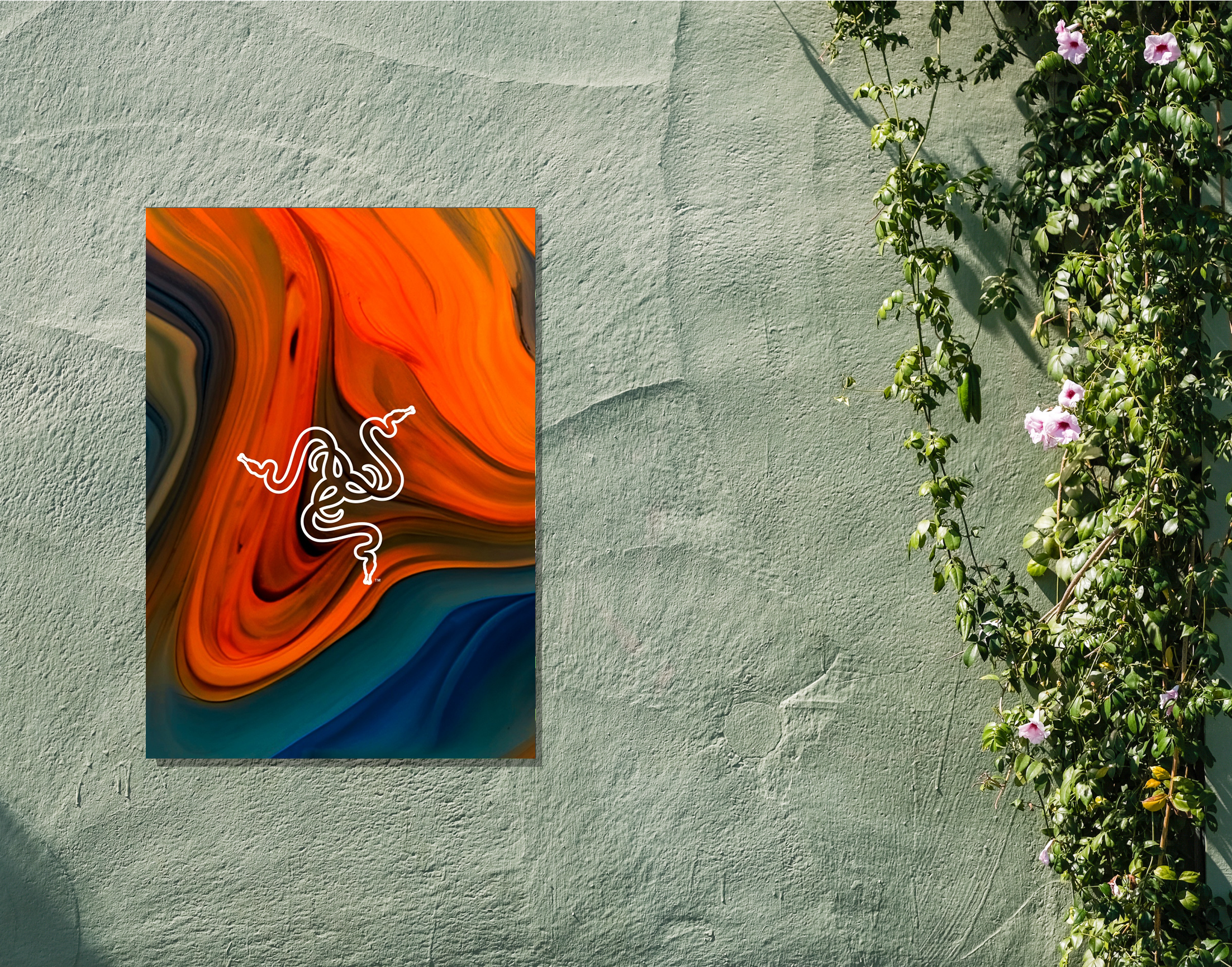 "SNAKE ART"- Shiny & Sturdy Metallic Poster Art That Pops & Sticks