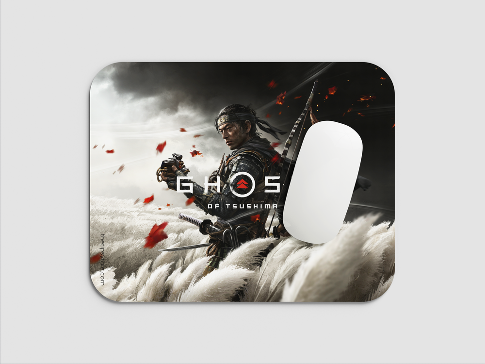 "GHOST OF TSUSHIMA" Mousepad Enhance Your Workspace with Style