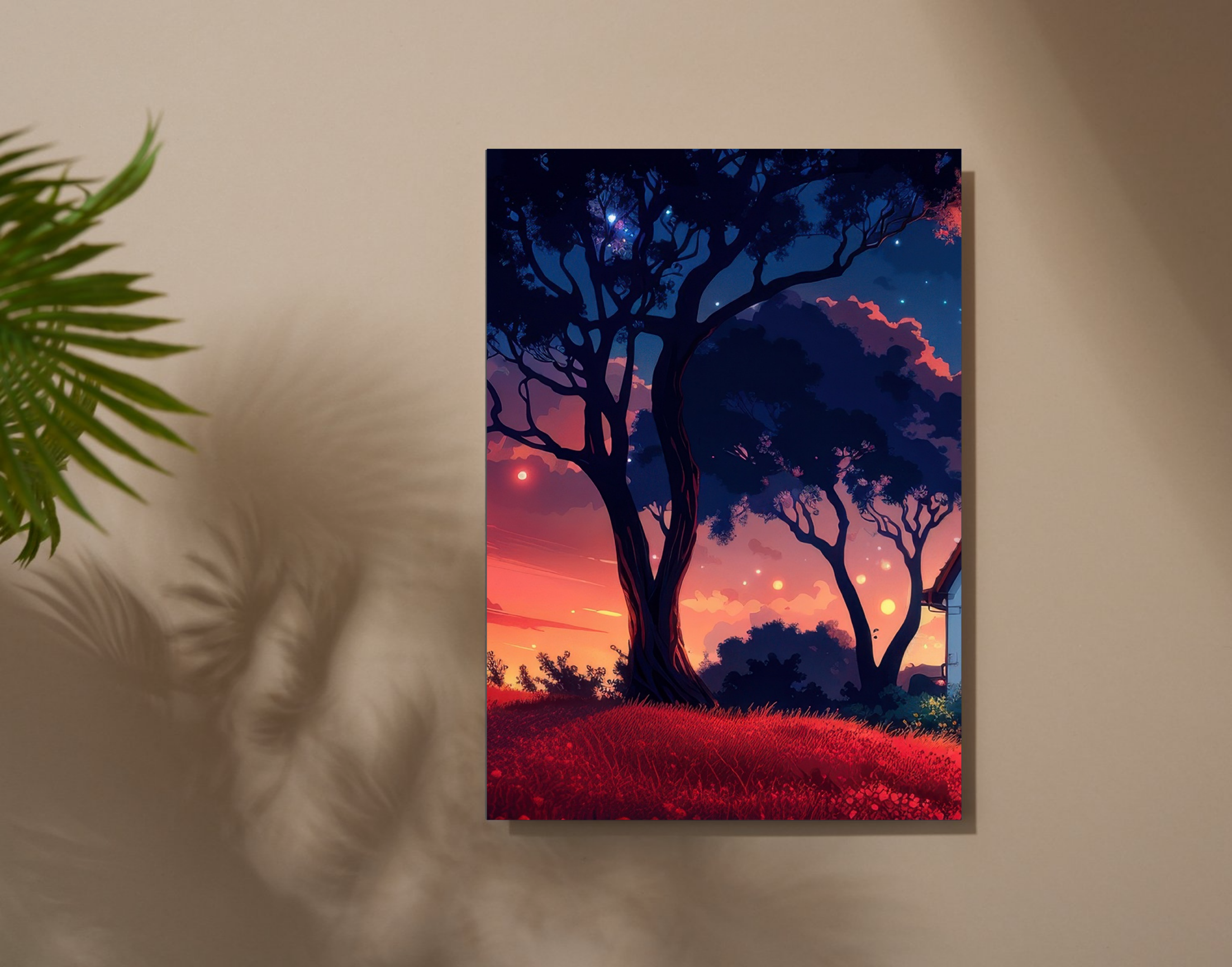 "NATURE WITH THE STARS"- Shiny & Sturdy Metallic Poster Art That Pops & Sticks