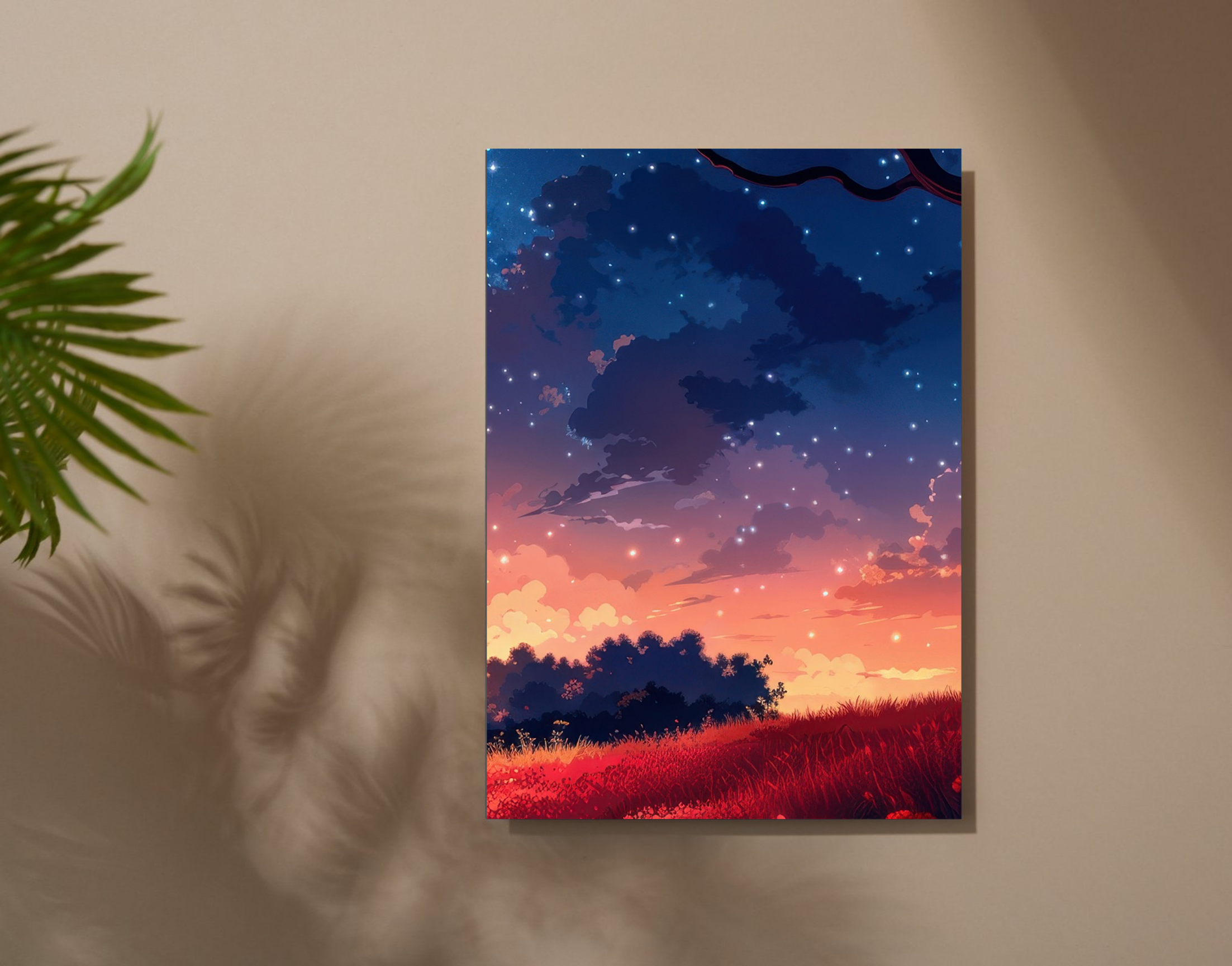 "WITH THE STARS"- Shiny & Sturdy Metallic Poster Art That Pops & Sticks