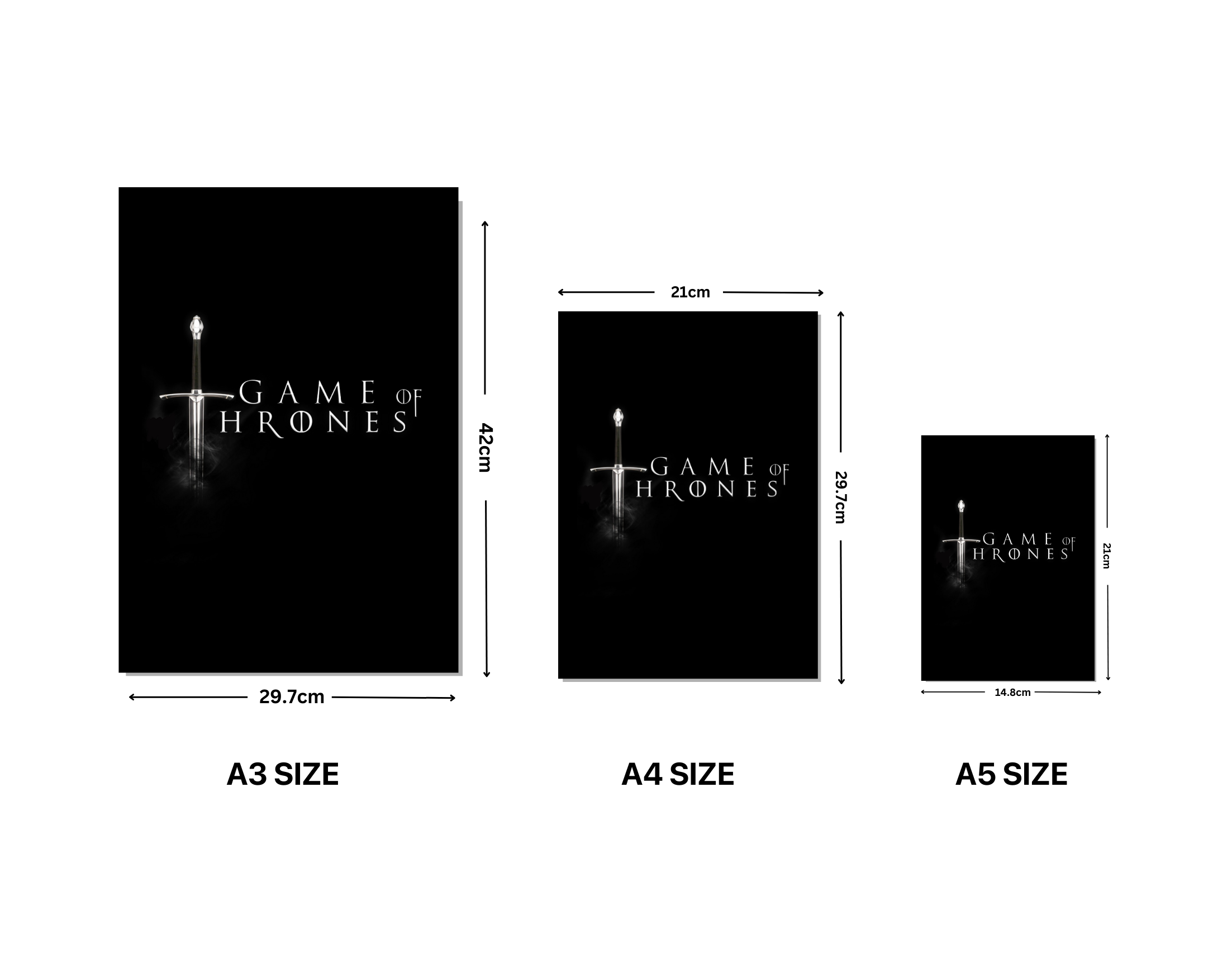 "GAME OF THRONES: WEB SERIES"- Shiny & Sturdy Metallic Poster Art That Pops & Sticks (Literally!)
