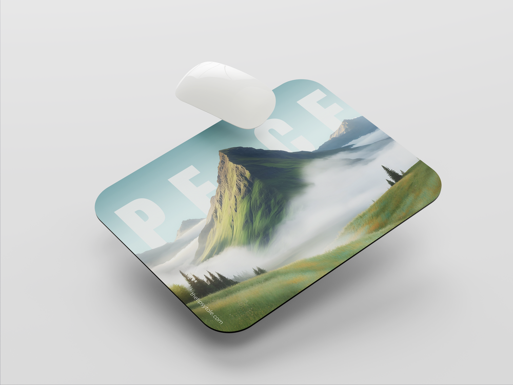 "VERDANT SILENCE" Mousepad Enhance Your Workspace with Style