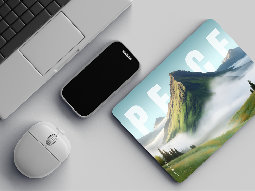 "VERDANT SILENCE" Mousepad Enhance Your Workspace with Style