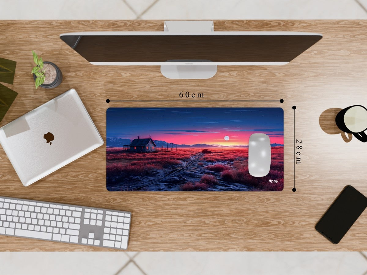 "DESSERTED HOME- SUNSET" Gaming Mousepad Elevate Your Gaming Experience