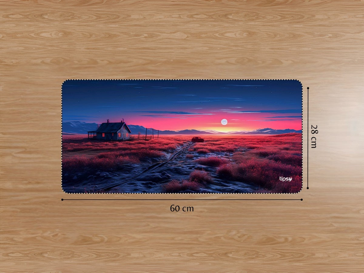 "DESSERTED HOME- SUNSET" Gaming Mousepad Elevate Your Gaming Experience