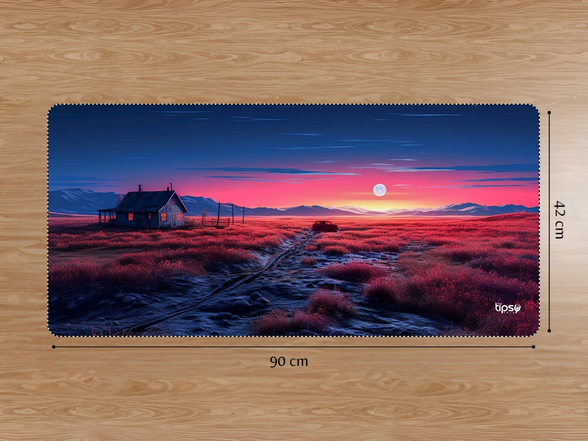 "DESSERTED HOME- SUNSET" Gaming Mousepad Elevate Your Gaming Experience