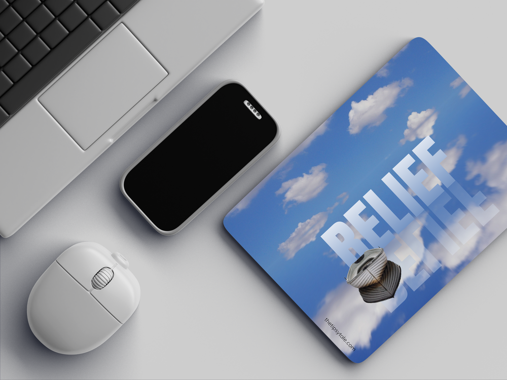 "RELIEF" Mousepad Enhance Your Workspace with Style