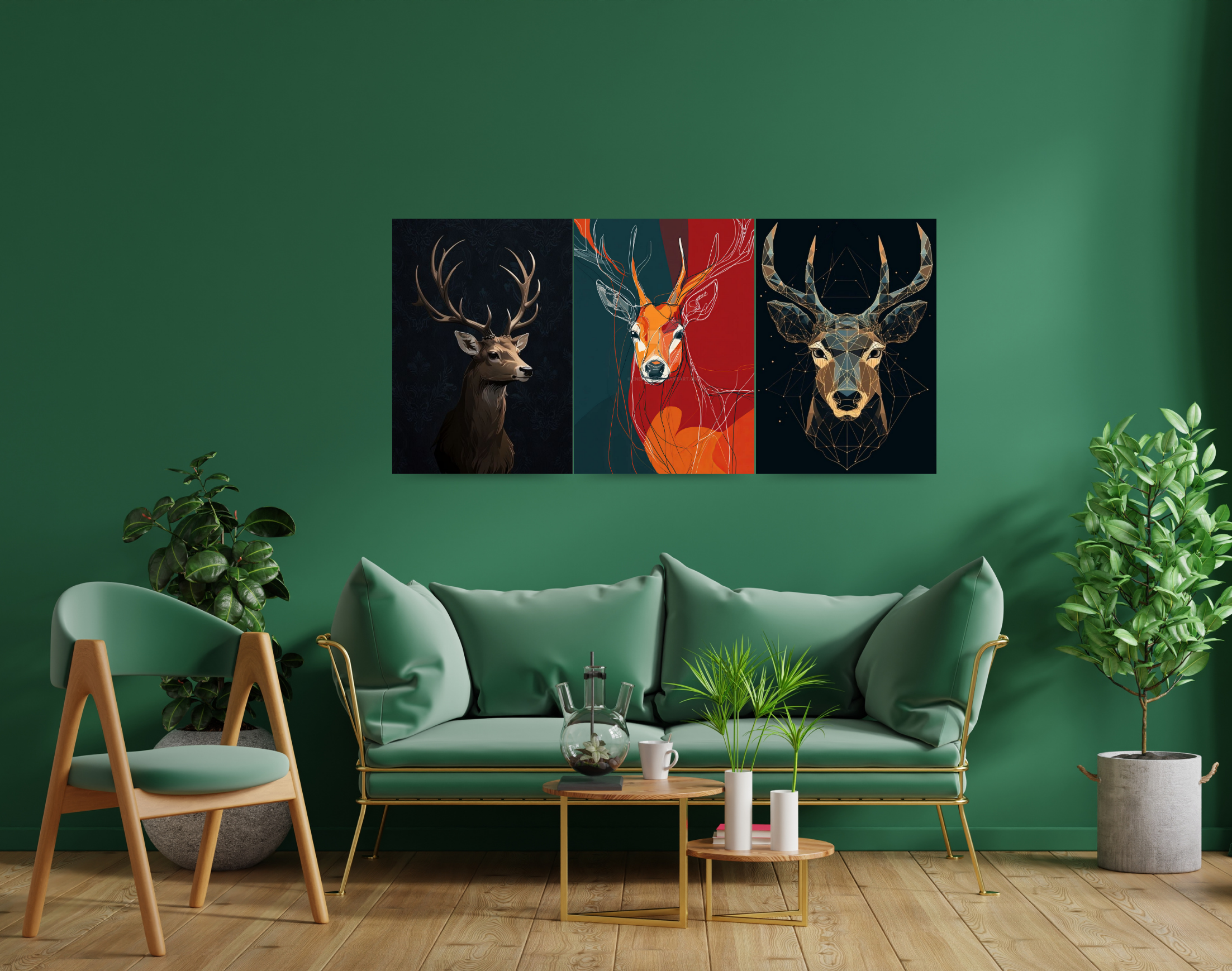 "Buck or Doe- The Animal Lover Combo"- Shiny & Sturdy Metallic Poster Art That Pops & Sticks