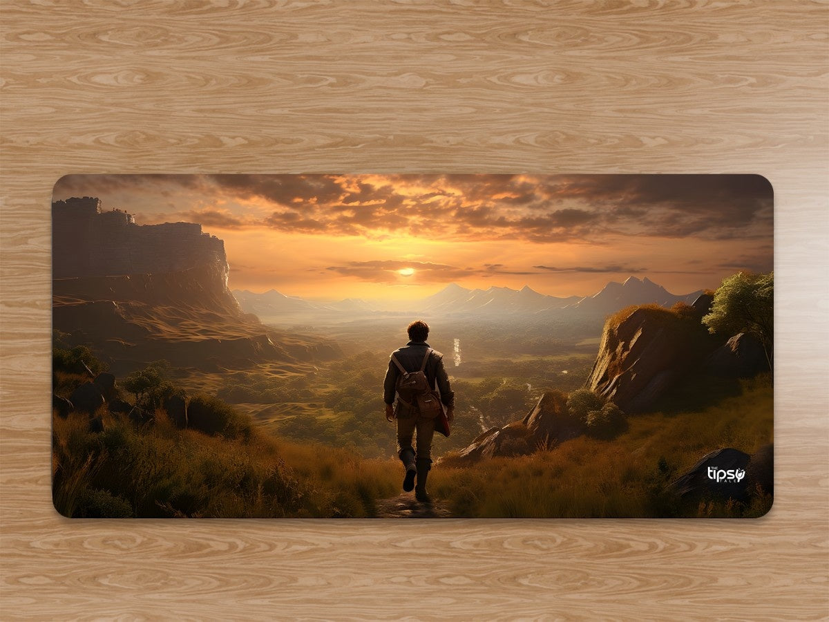 "GOLDEN HORIZON QUEST" Gaming Mousepad Elevate Your Gaming Experience