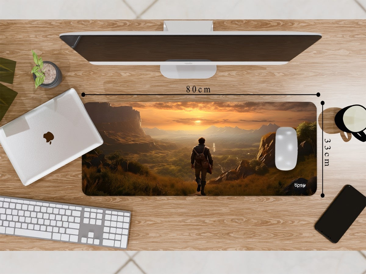 "GOLDEN HORIZON QUEST" Gaming Mousepad Elevate Your Gaming Experience