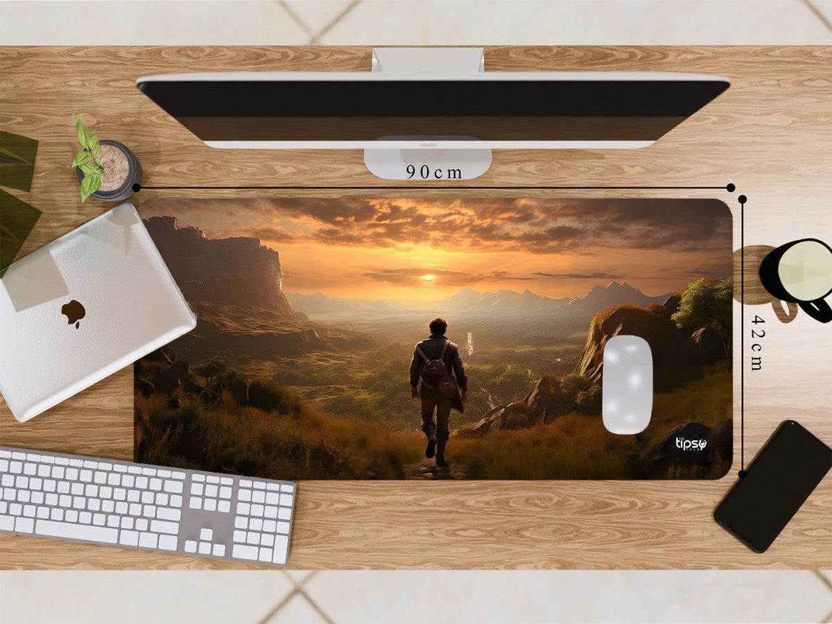 "GOLDEN HORIZON QUEST" Gaming Mousepad Elevate Your Gaming Experience