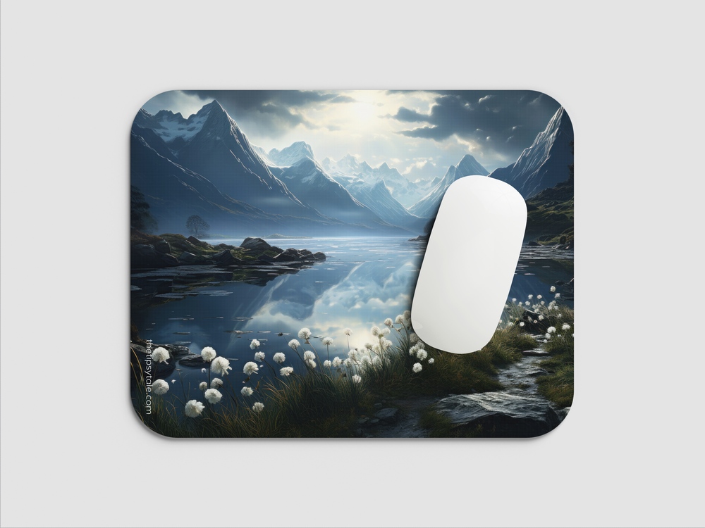 "SUN KISSED PEAKS" Mousepad Enhance Your Workspace with Style