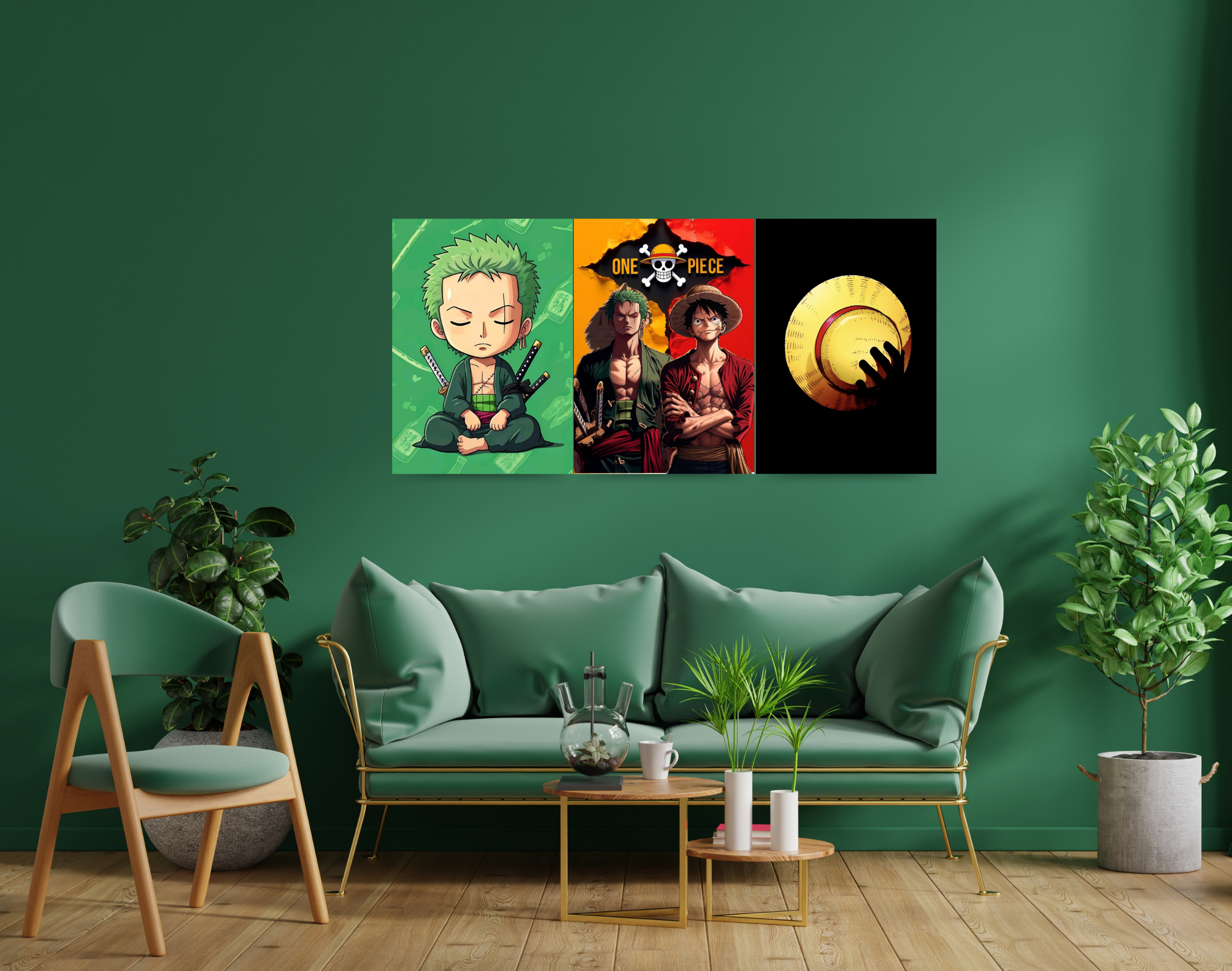 "The One Piece Anime Combo Set"- Shiny & Sturdy Metallic Poster Art That Pops & Sticks