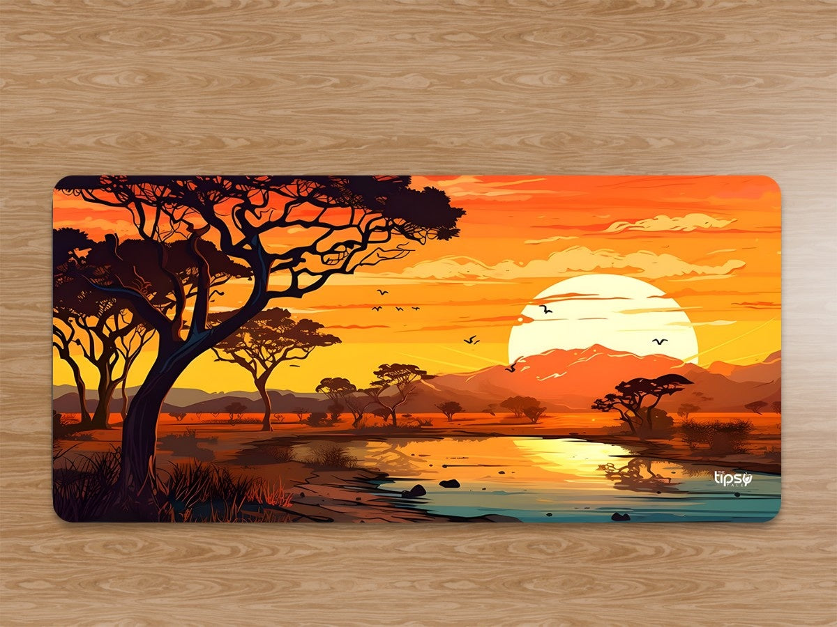"SAVANNA SUNSET" Gaming Mousepad Elevate Your Gaming Experience