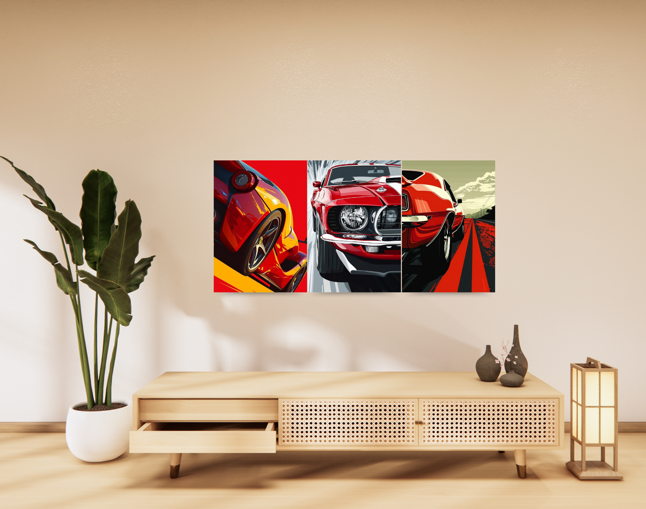 "The Automobile Freak: Car Lover Combo"- Shiny & Sturdy Metallic Poster Art That Pops & Sticks