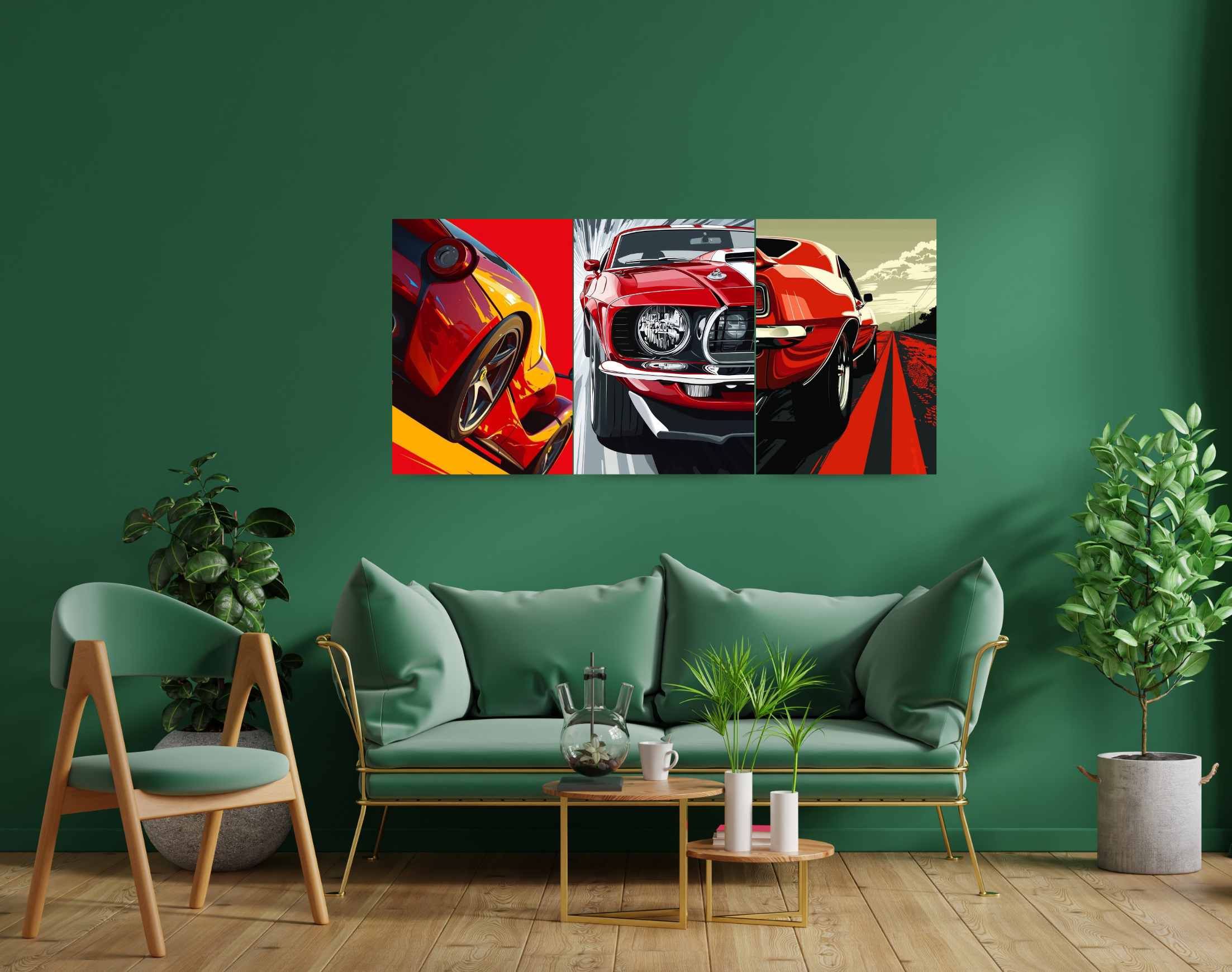 "The Automobile Freak: Car Lover Combo"- Shiny & Sturdy Metallic Poster Art That Pops & Sticks