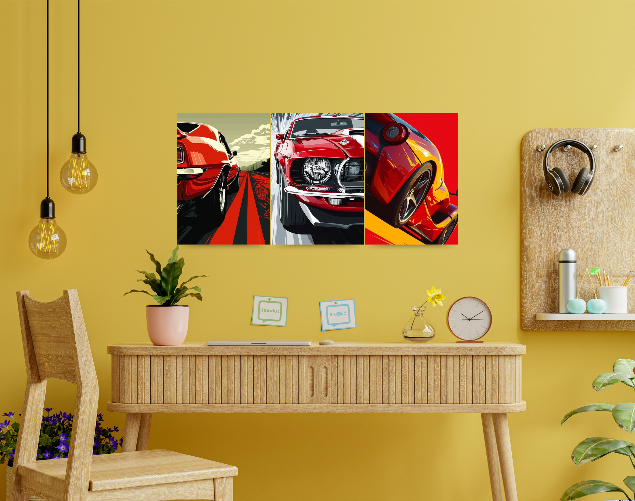 "The Automobile Freak: Car Lover Combo"- Shiny & Sturdy Metallic Poster Art That Pops & Sticks
