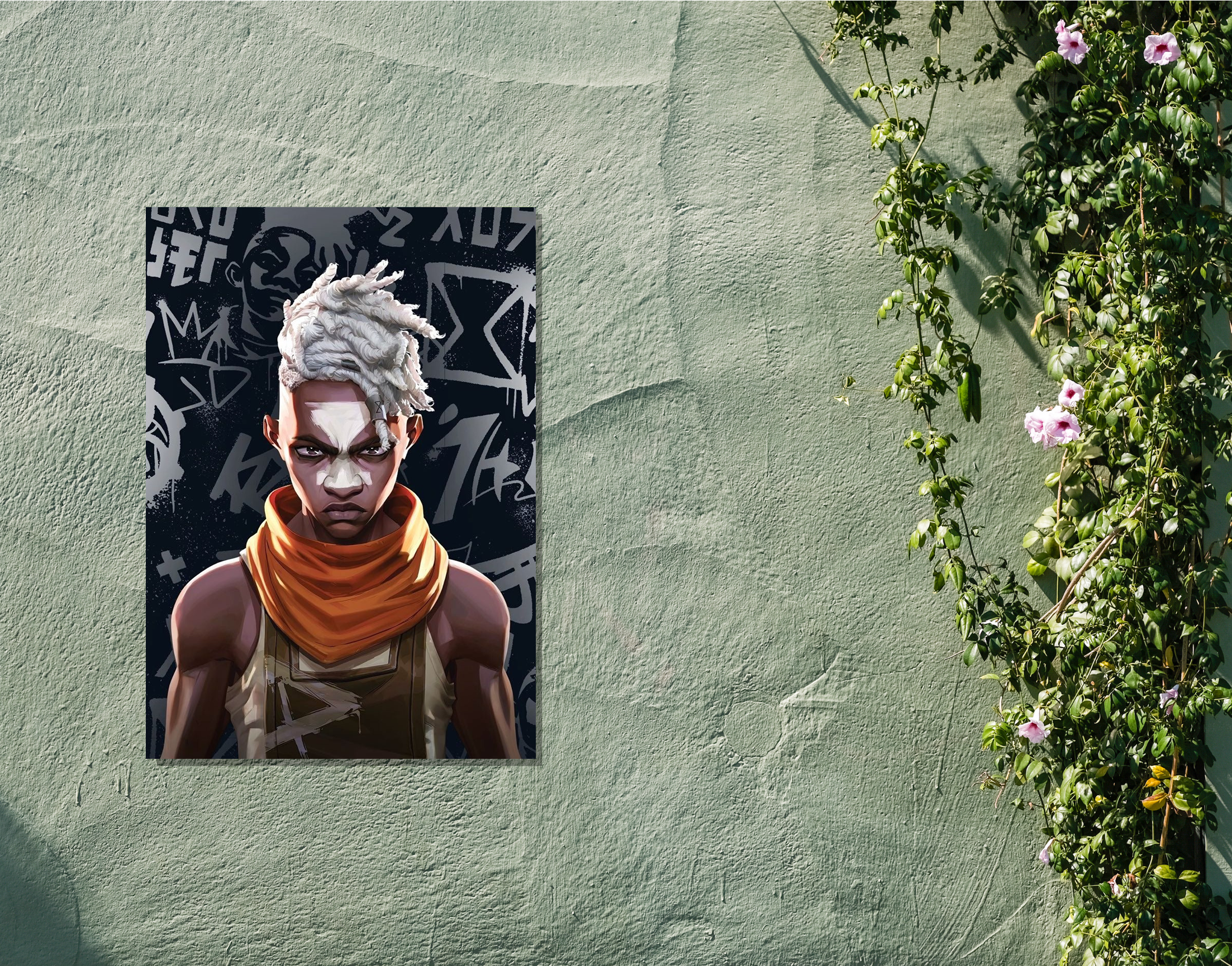 "EKKO - ARCANE"- Shiny & Sturdy Metallic Poster Art That Pops & Sticks