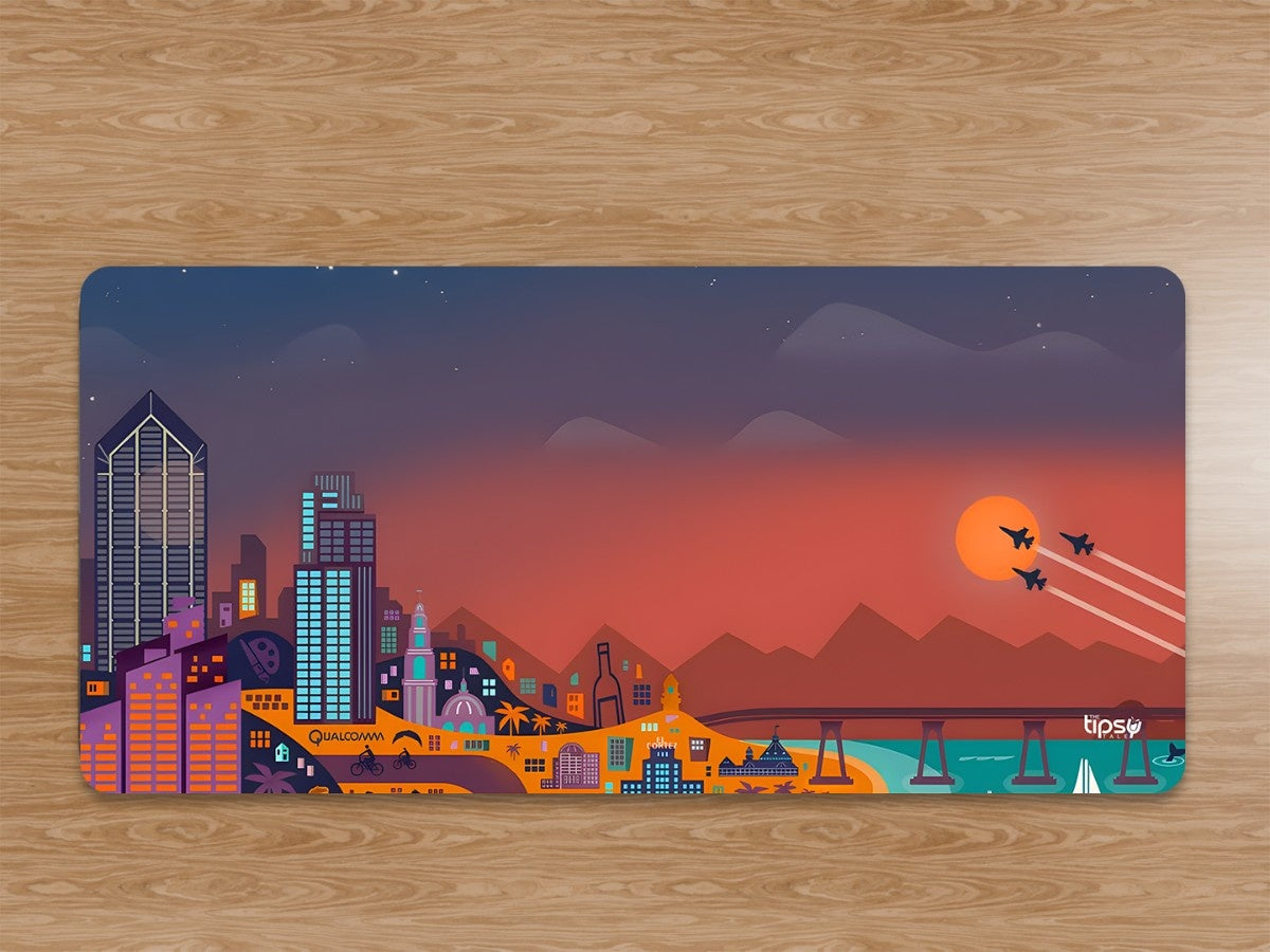 "SUNSET CITYSCAPE" Gaming Mousepad Elevate Your Gaming Experience