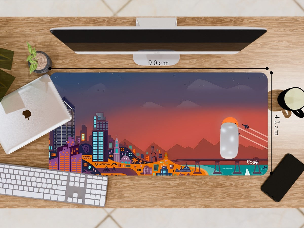 "SUNSET CITYSCAPE" Gaming Mousepad Elevate Your Gaming Experience