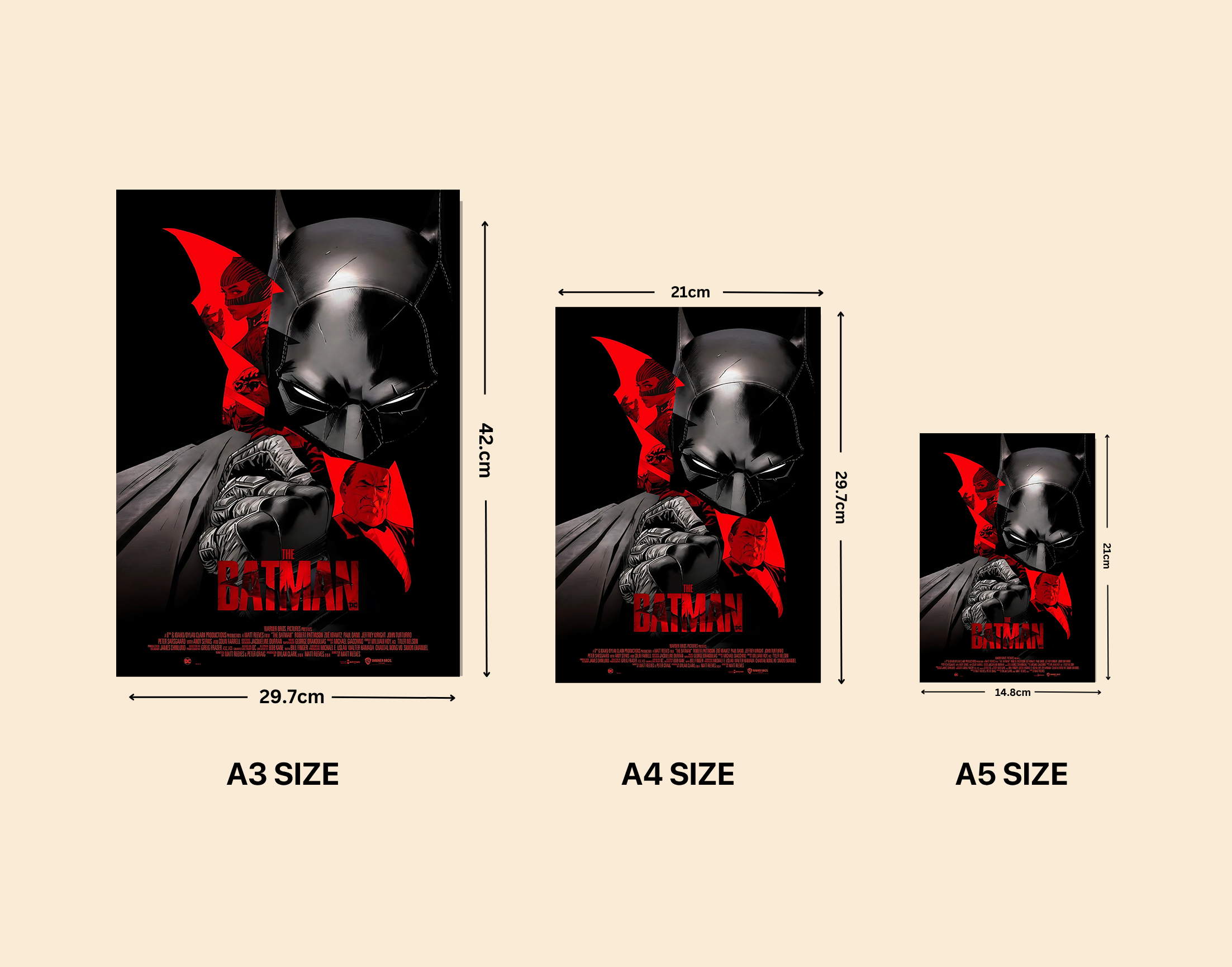 "BATMAN - THE DARK KNIGHT RISES"- Shiny & Sturdy Metallic Poster Art That Pops & Sticks