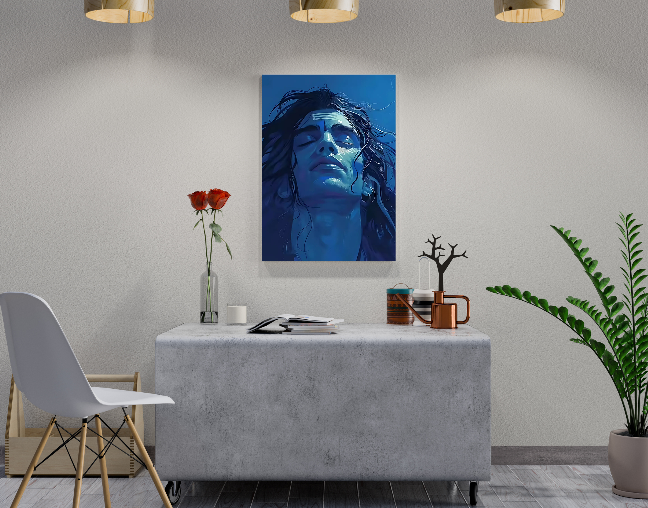 "Har Har Mahadev"- Shiny & Sturdy Metallic Poster Art That Pops & Sticks