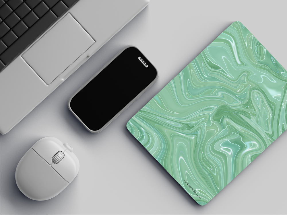 "VERDANT FLOW" Mousepad Enhance Your Workspace with Style