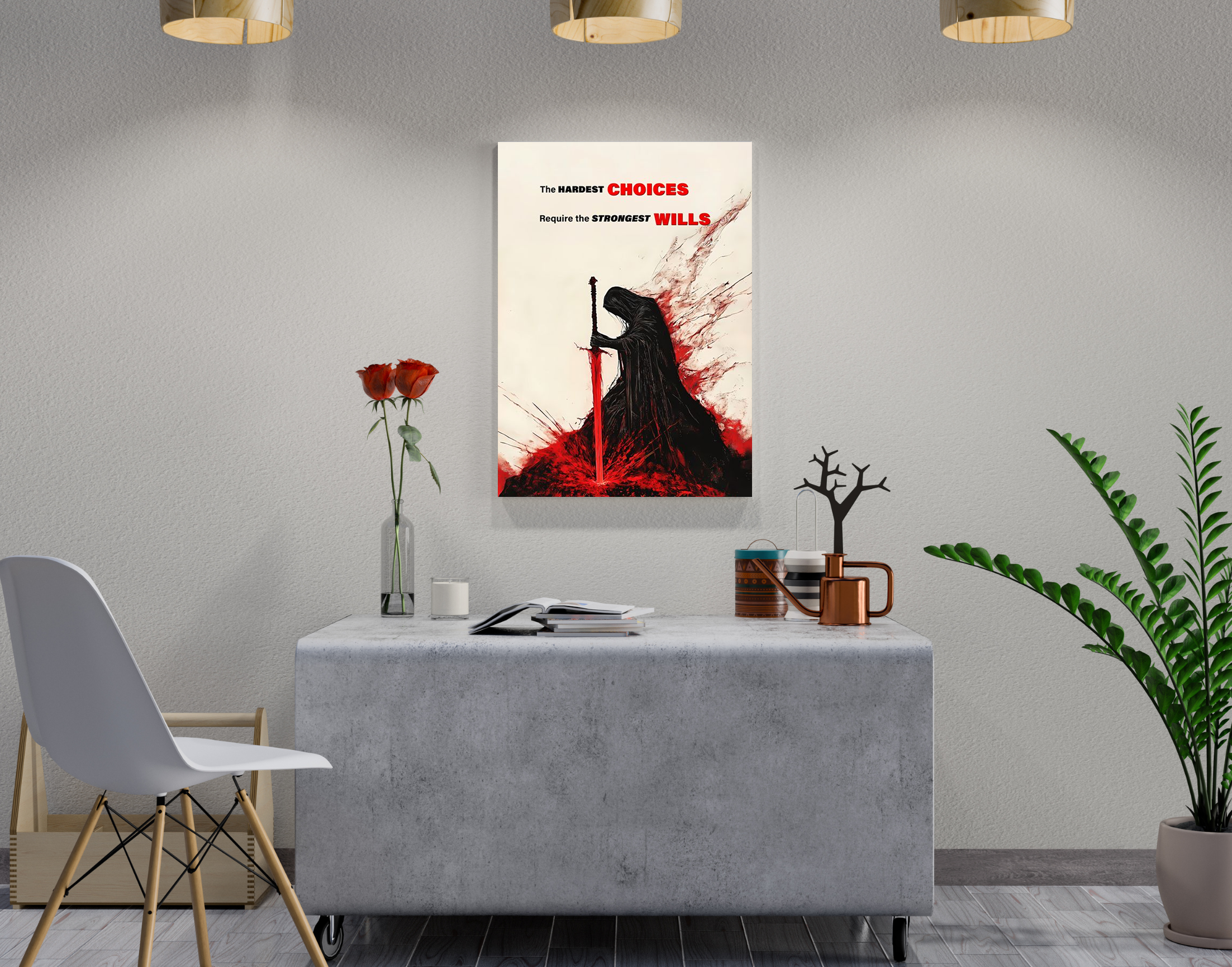"Choices with Will"- Shiny & Sturdy Metallic Poster Art That Pops & Sticks