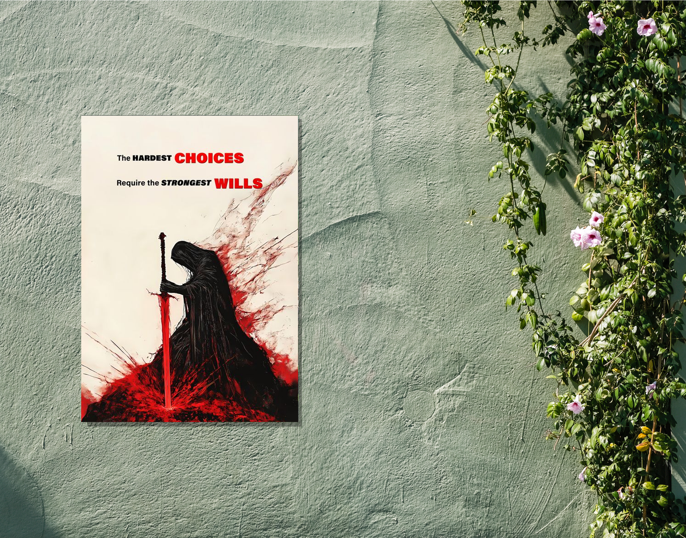 "Choices with Will"- Shiny & Sturdy Metallic Poster Art That Pops & Sticks