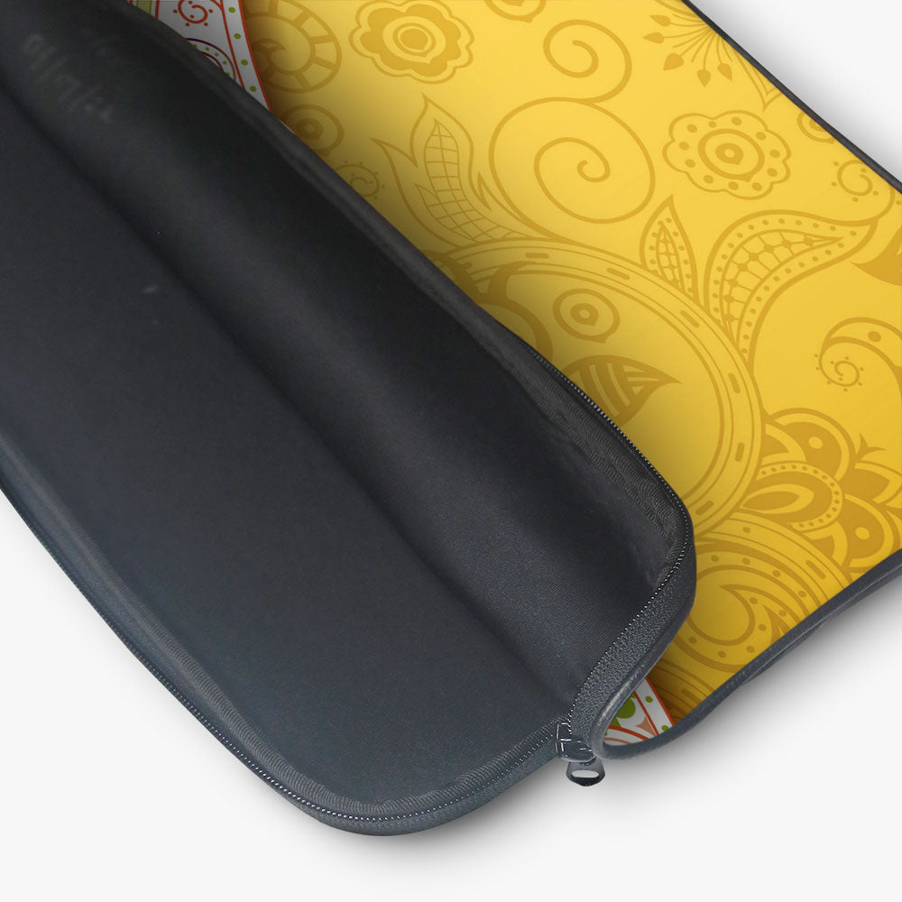 "Floral Abstract" Laptop Sleeves:Bold Modern Design for Every Size