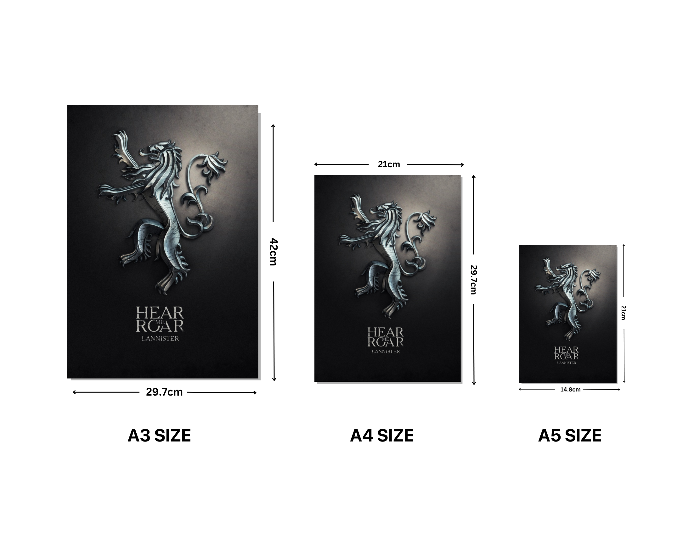 "HOUSE OF DRAGONS: ROAR"- Shiny & Sturdy Metallic Poster Art That Pops & Sticks (Literally!)