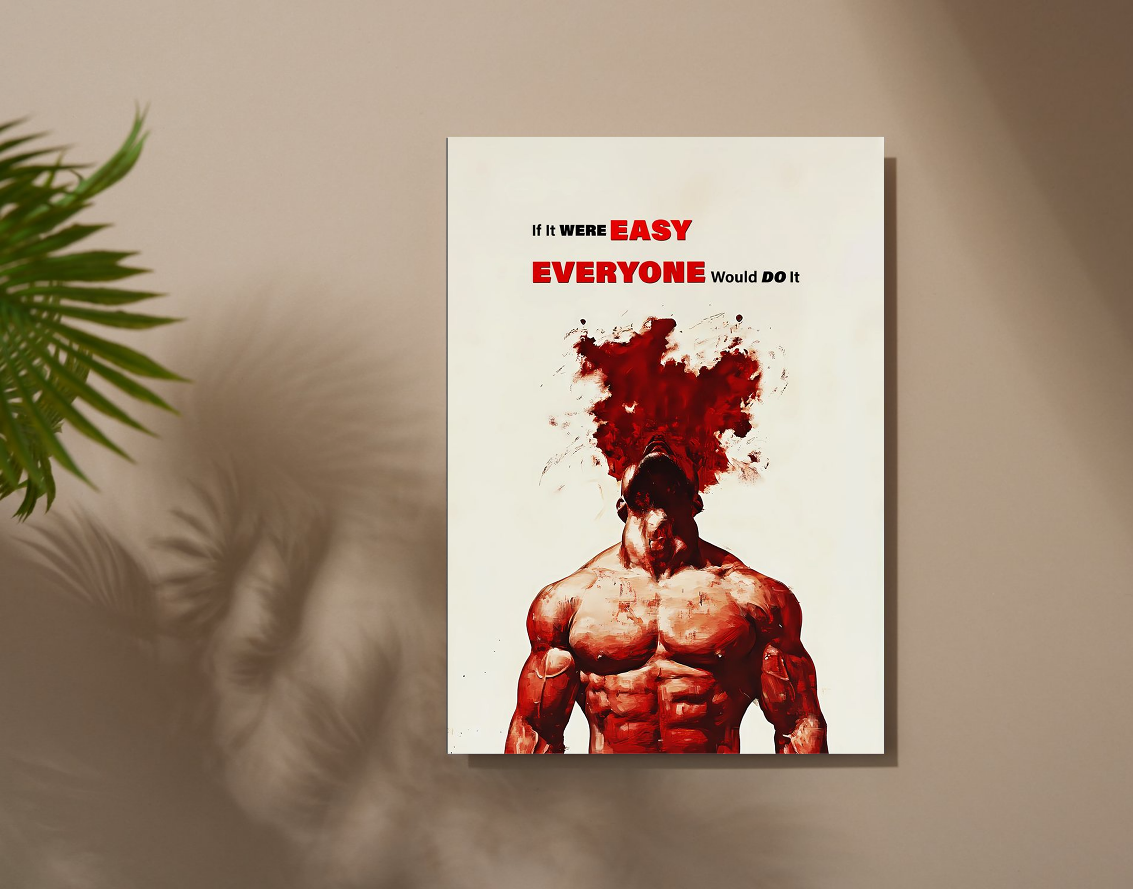 "EASY ≠ EVERYONE"- Shiny & Sturdy Metallic Poster Art That Pops & Sticks