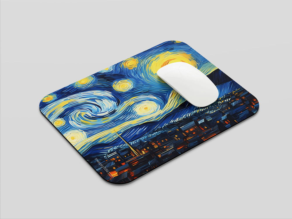 "Celestial Night art" Mousepad Enhance Your Workspace with Style