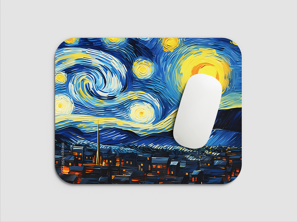 "Celestial Night art" Mousepad Enhance Your Workspace with Style