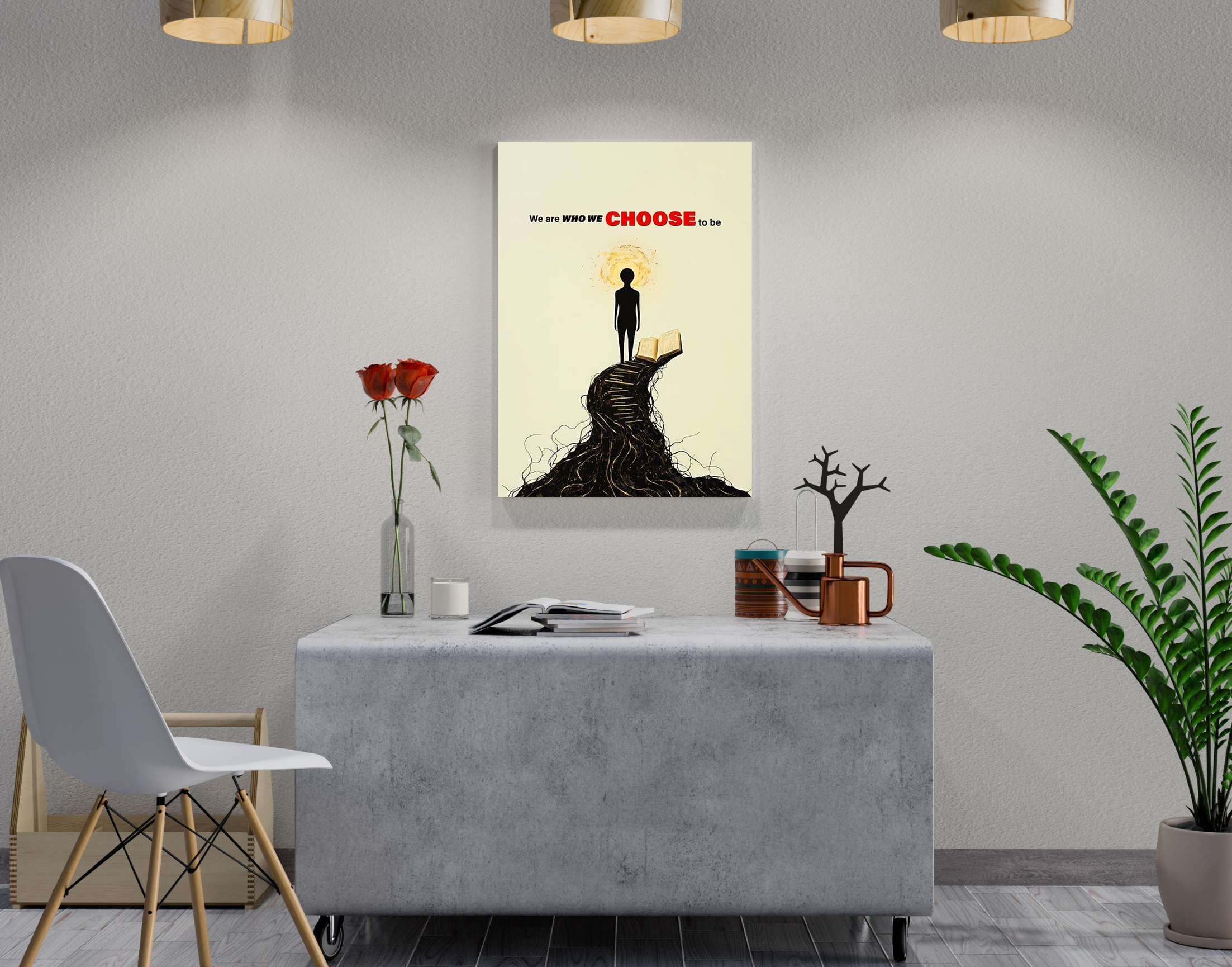"Your Choice of Life"- Shiny & Sturdy Metallic Poster Art That Pops & Sticks
