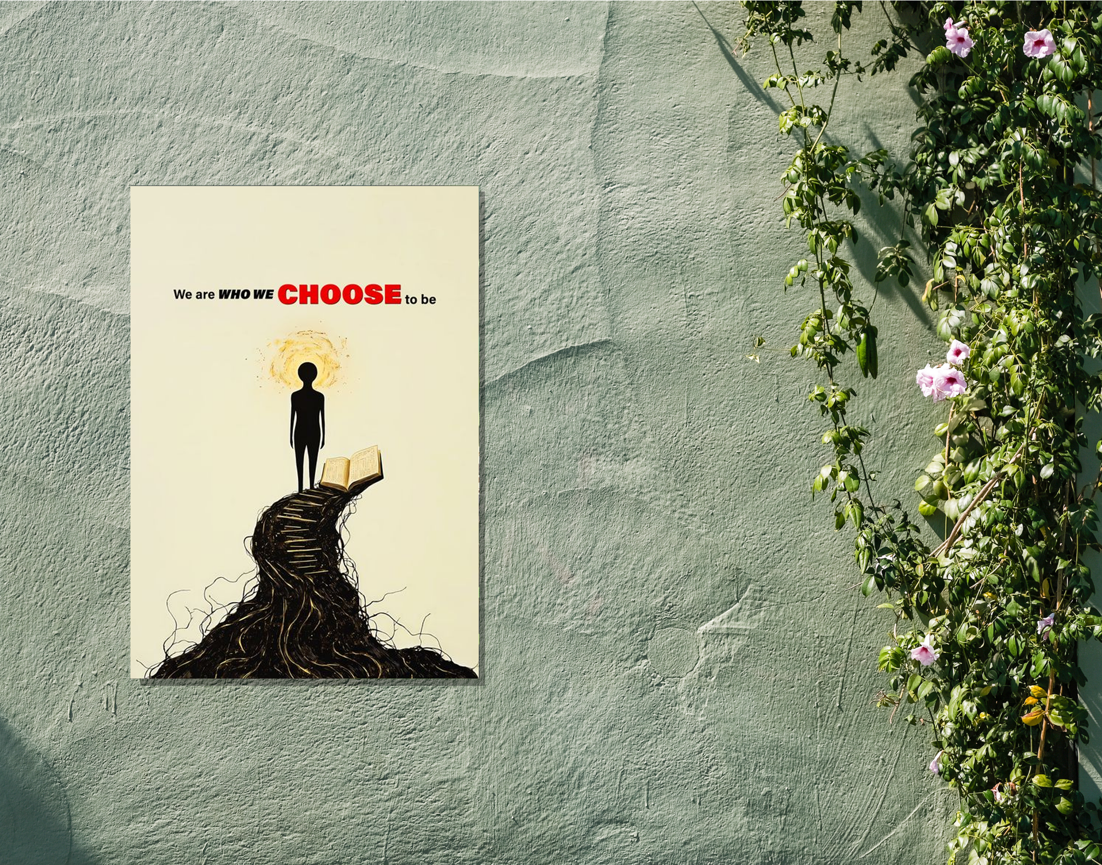 "Your Choice of Life"- Shiny & Sturdy Metallic Poster Art That Pops & Sticks