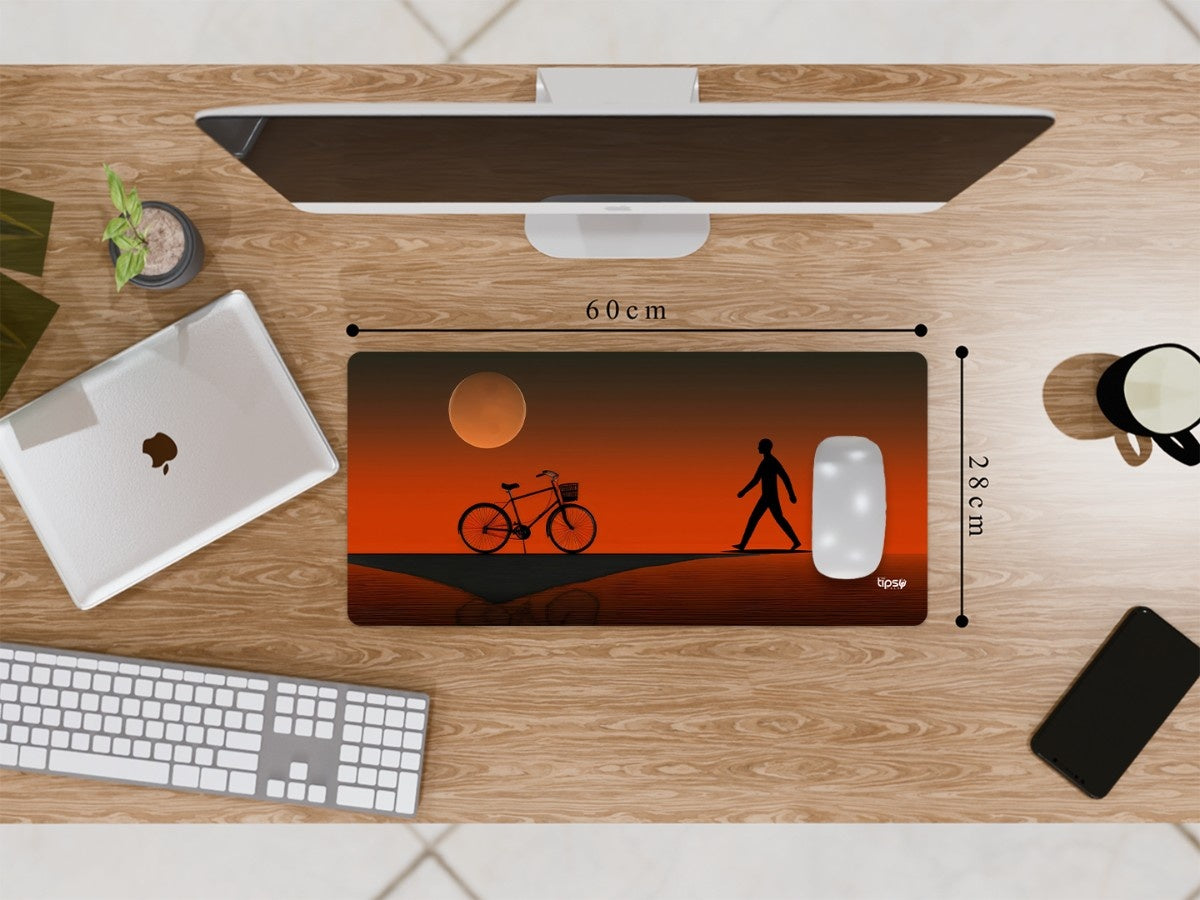"BICYCLE SILHOUETTE" Gaming Mousepad Elevate Your Gaming Experience