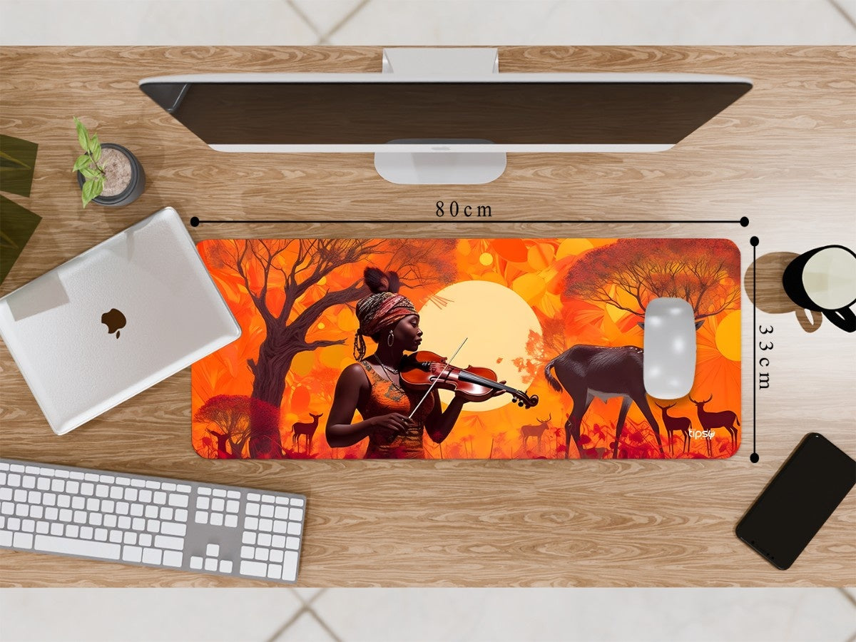 "JOURNEYING - SAVANNAH'S SOUNDSCAPES " Gaming Mousepad Elevate Your Gaming Experience