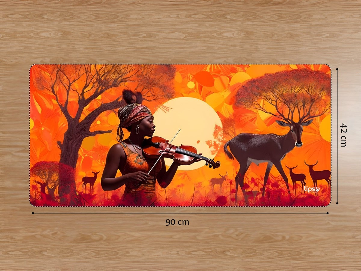 "JOURNEYING - SAVANNAH'S SOUNDSCAPES " Gaming Mousepad Elevate Your Gaming Experience